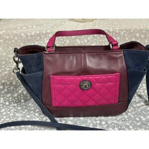 Coach H1320-F49865 Small Colorblock Tote W/Crossbody Strap